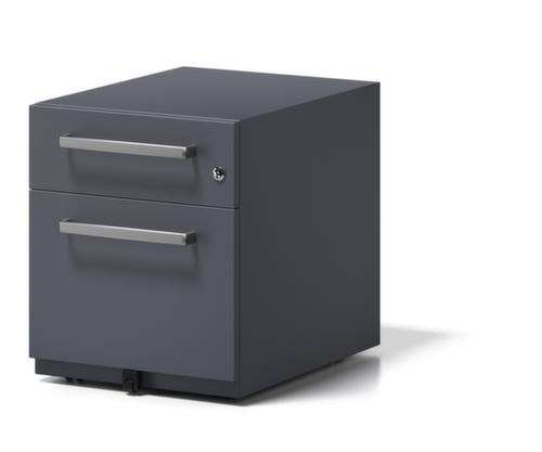 Bisley Rolcontainer Note met HR uittrekbaar, 1 lade(n), antraciet/antraciet