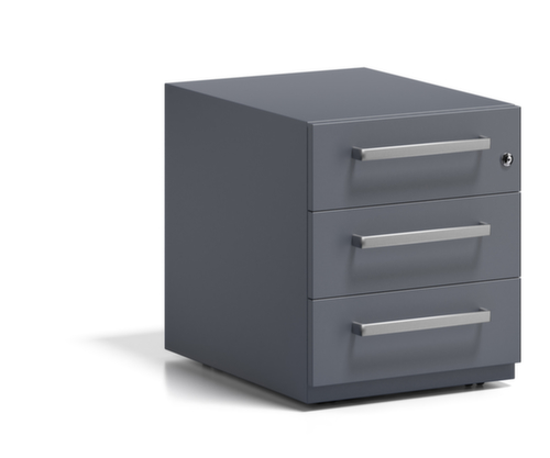 Bisley Verrijdbaar ladeblok Note, 3 lade(n), antraciet/antraciet