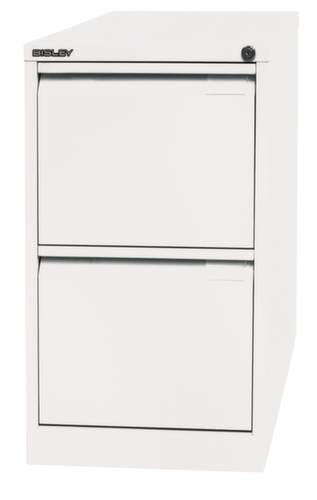 Bisley Hangmappenkast, 2 uittrekelementen, verkeerswit/verkeerswit