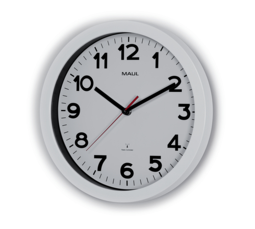 MAUL Wandklok, met Arabische cijfers en strepen, Ø 300 mm
