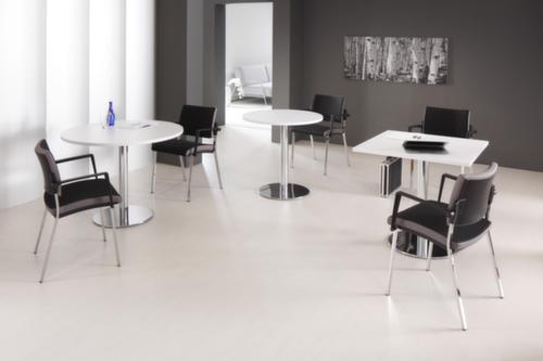 Vergadertafel, Ø 800 mm, plaat eiken