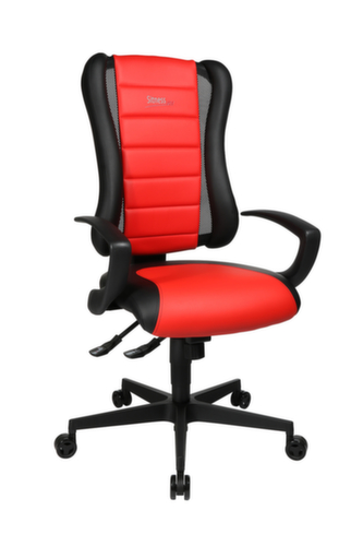 Topstar Bureaustoel Sitness Racer RS mit AL "Q3" met 3D-zitting, zwart/rood