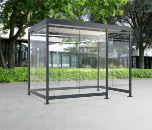 WSM Rokersoverkapping met brede ingang