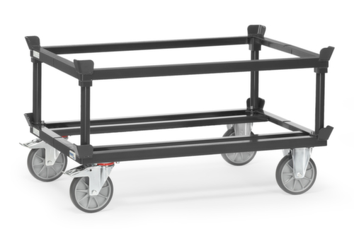 fetra Opzetframe GREY EDITION voor palletonderstel, laadvlak lengte x breedte 1210 x 810 mm, hoogte 370 mm