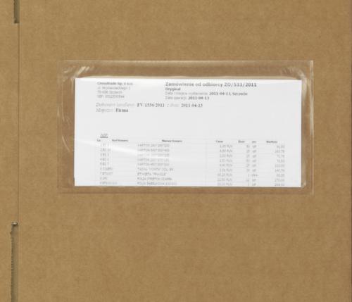 Paklijsthoes zonder print in minipakket blanco, DIN lang