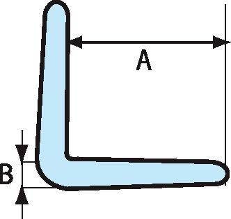 Randbeschermingsstrip van PE-schuim in L-vorm, lengte 2000 mm