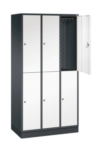 C+P Dubbele garderobekast Intro, vakbreedte 260 mm