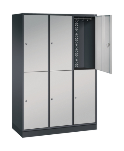 C+P Dubbele grootvolume garderobekast Intro, vakbreedte 360 mm