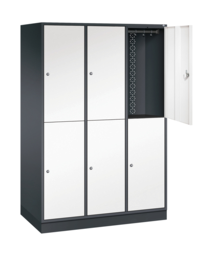 C+P Dubbele grootvolume garderobekast Intro, vakbreedte 360 mm