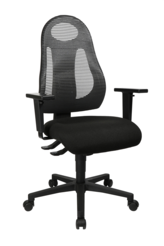 Topstar Bureaustoel Free Art, rugleuning met netbekleding, zwart