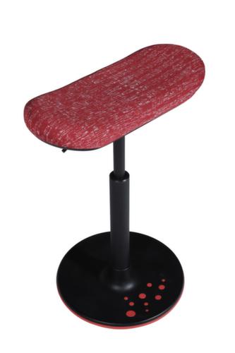Topstar Zit-/stahulp Sitness H2 met skateboard zitting, zithoogte 570 - 770 mm, zitting rood