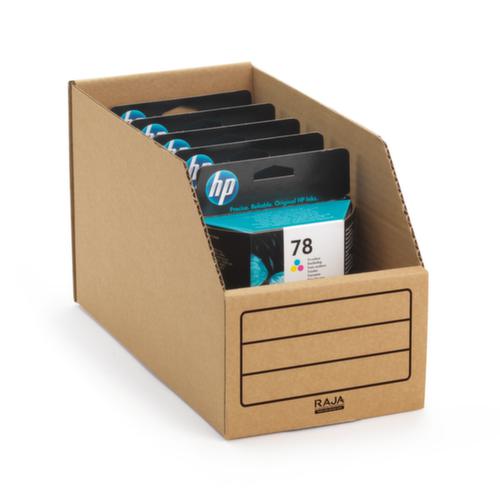 Kartonnen stellingbak, diepte 305 mm, bruin