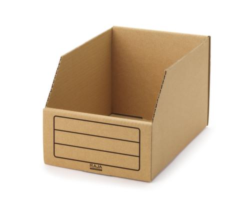 Kartonnen stellingbak, diepte 305 mm, bruin