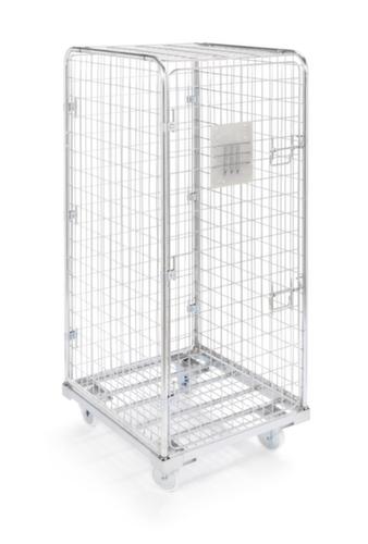 Veiligheidsrolcontainer, draagvermogen 500 kg, lengte x breedte 715 x 805 mm