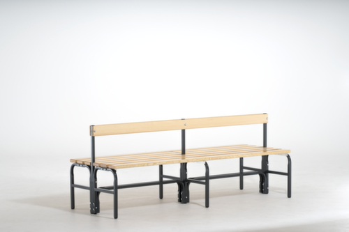 Sypro Kleedkamerbank met houten strips
