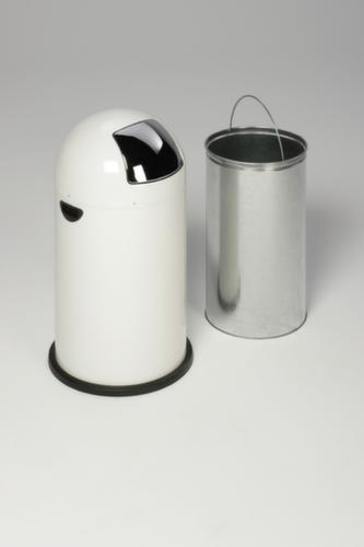 Push-afvalbak, 33 l, wit