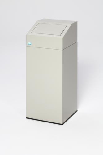 Afvalverzamelbak inclusief sticker, 45 l, ijzerglans, deksel ijzerglans