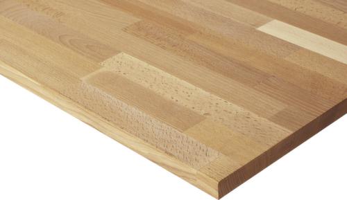 RAU Traploos in hoogte verstelbare werkbank Basic, 2 laden, RAL7035 lichtgrijs/RAL5010 gentiaanblauw