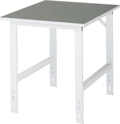 RAU In hoogte verstelbare werkbank Tom, RAL7035 lichtgrijs