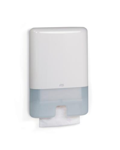 Dispenser voor vouwhanddoeken, kunststof, wit