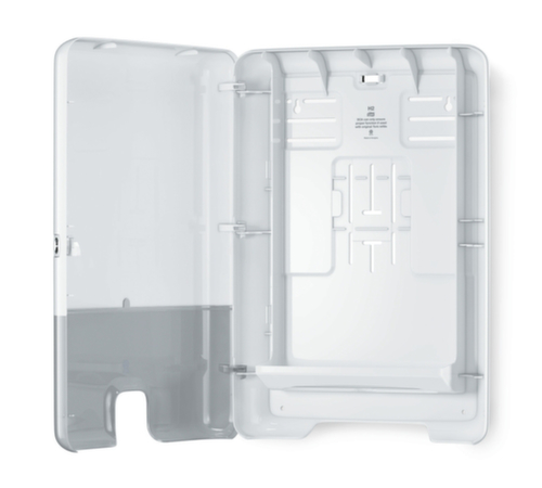 Dispenser voor vouwhanddoeken, kunststof, wit