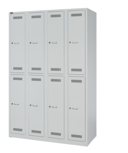 Bisley Dubbele garderobekast Light, vakbreedte 300 mm