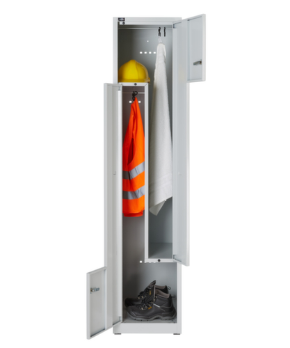 Bisley Z-garderobekast Light, vakbreedte 400 mm