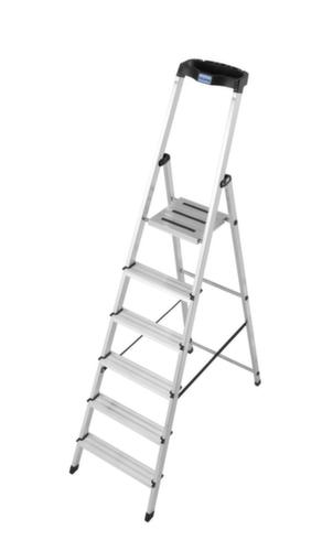 Krause Universele trapladder, 6 trede(n) met traanplaatprofiel