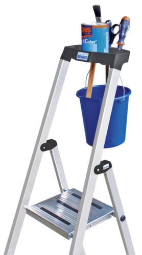 Krause Universele trapladder, 4 trede(n) met traanplaatprofiel