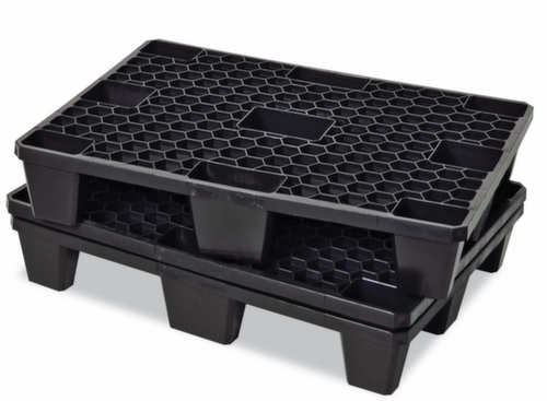 Lichte pallet, PE-regeneraat, lengte x breedte 800 x 600 mm