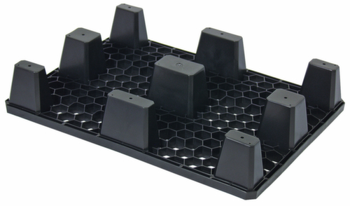 Lichte pallet, PE-regeneraat, lengte x breedte 800 x 600 mm