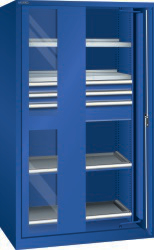 LISTA Zwaarlastkast met draaischuifdeuren, 3 lade(n)