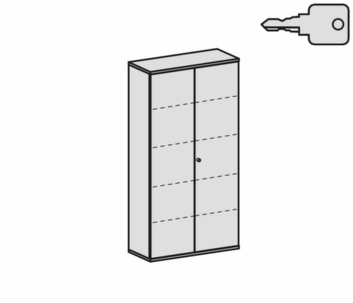 Gera Kast met openslaande deuren Pro, 5 ordnerhoogten