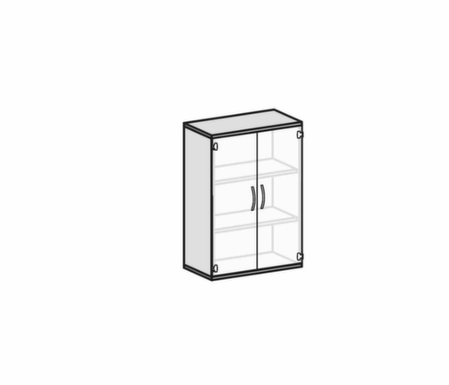 Gera Vitrinekast Pro, 3 ordnerhoogten