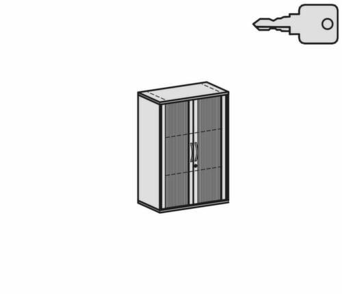 Gera Jaloeziedeurkast Pro, 3 ordnerhoogten