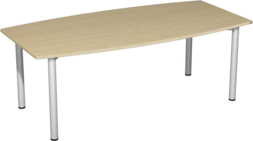 Gera Vergadertafel Basis, breedte x diepte 2000 x 800 mm, plaat esdoorn