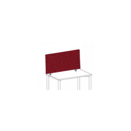 Gera Geluiddempende tafelscheidingswand Pro ProfiLine, hoogte x breedte 600 x 1600 mm, wand rood