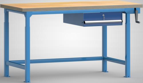 KLW Lutz In hoogte verstelbare werkbank met laden, 1 lade