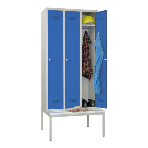 PAVOY Locker Basis met bank + 3 vakken, vakbreedte 300 mm