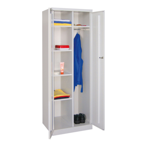 PAVOY Kleding/linnenkast Basis Plus met 4 legplanken, vakbreedte 300 mm