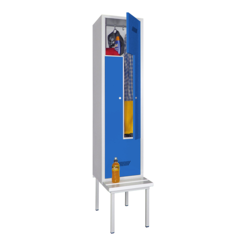 PAVOY Z-garderobekast Basis met bank + 2 vakken, vakbreedte 400 mm