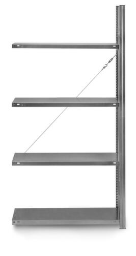 Magazijn-inhaakstelling ISIPACK© aanbouwsectie, hoogte x breedte x diepte 2000 x 1010 x 335 mm, 4 legborden