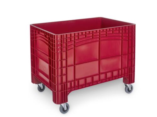 Grote container, inhoud 535 l, rood, 4 zwenkwielen