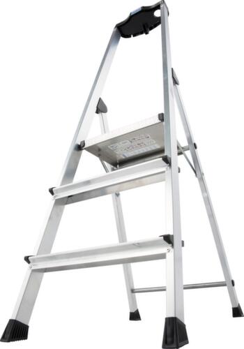 Krause Trapladder PlusLine Monto® Safety, 3 trede(n) met traanplaatprofiel
