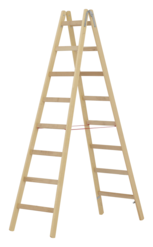 Hymer Staande ladder met sporten van hout