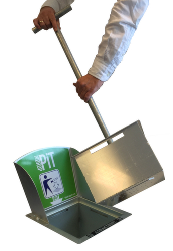 Vloerasbak DropPit Comfort Classic met achterwand