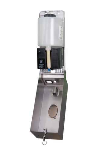 Dispenser voor desinfectiemiddel, met sensor