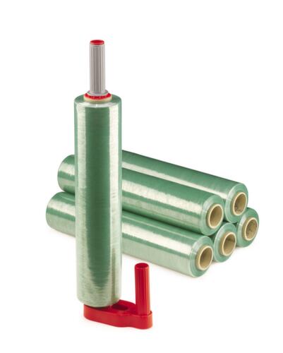 Milieuvriendelijke stretchfolieset met 6 rollen en afroller