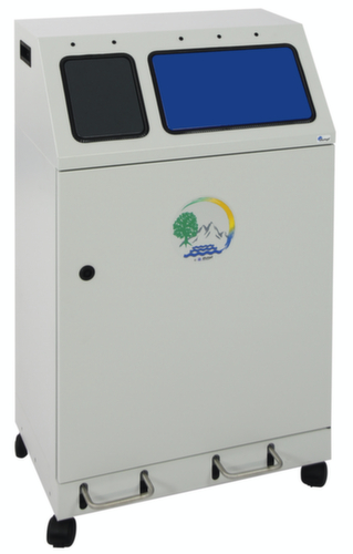 stumpf Compact afvalverzamelstation Duplex, inhoud 1 x 30 l/1 x 60 l