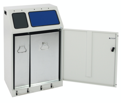 stumpf Compact afvalverzamelstation Duplex, inhoud 1 x 30 l/1 x 60 l